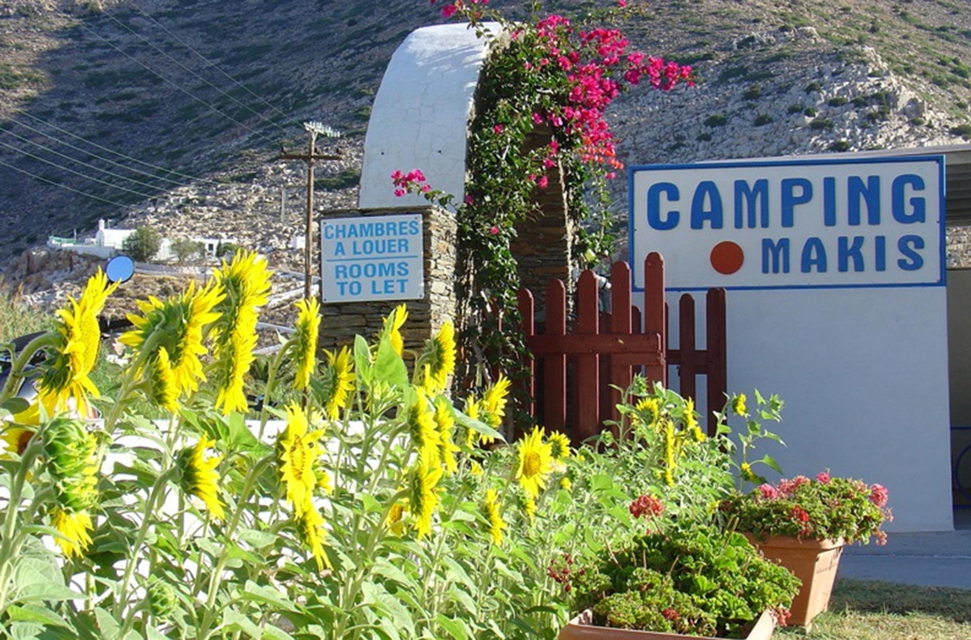 Camping organisé à Kamares de Sifnos