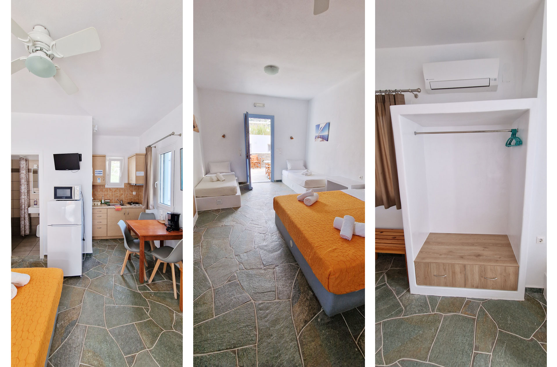 Studios for 4 persons in Sifnos